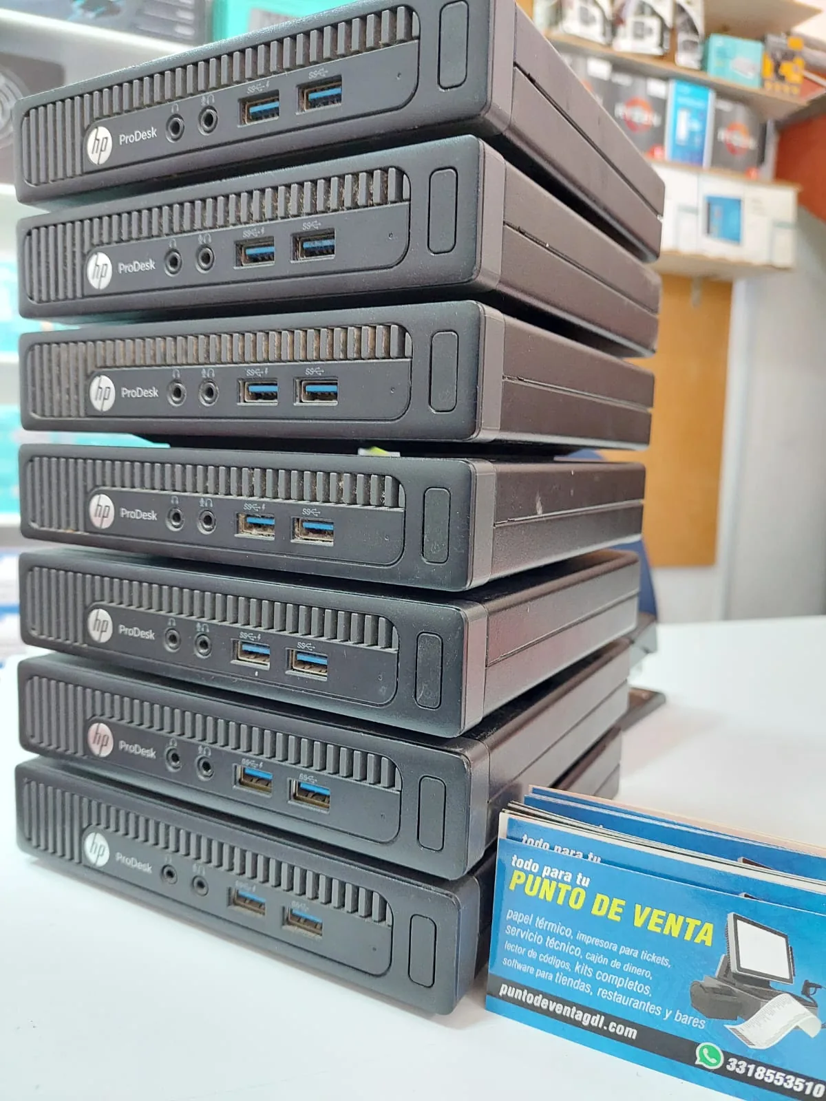 Mini PCs HP ProDesk preparadas como kits de punto de venta
